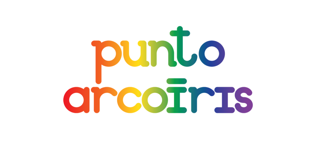 Variación del logo de Iguales para el Punto Arcoíris